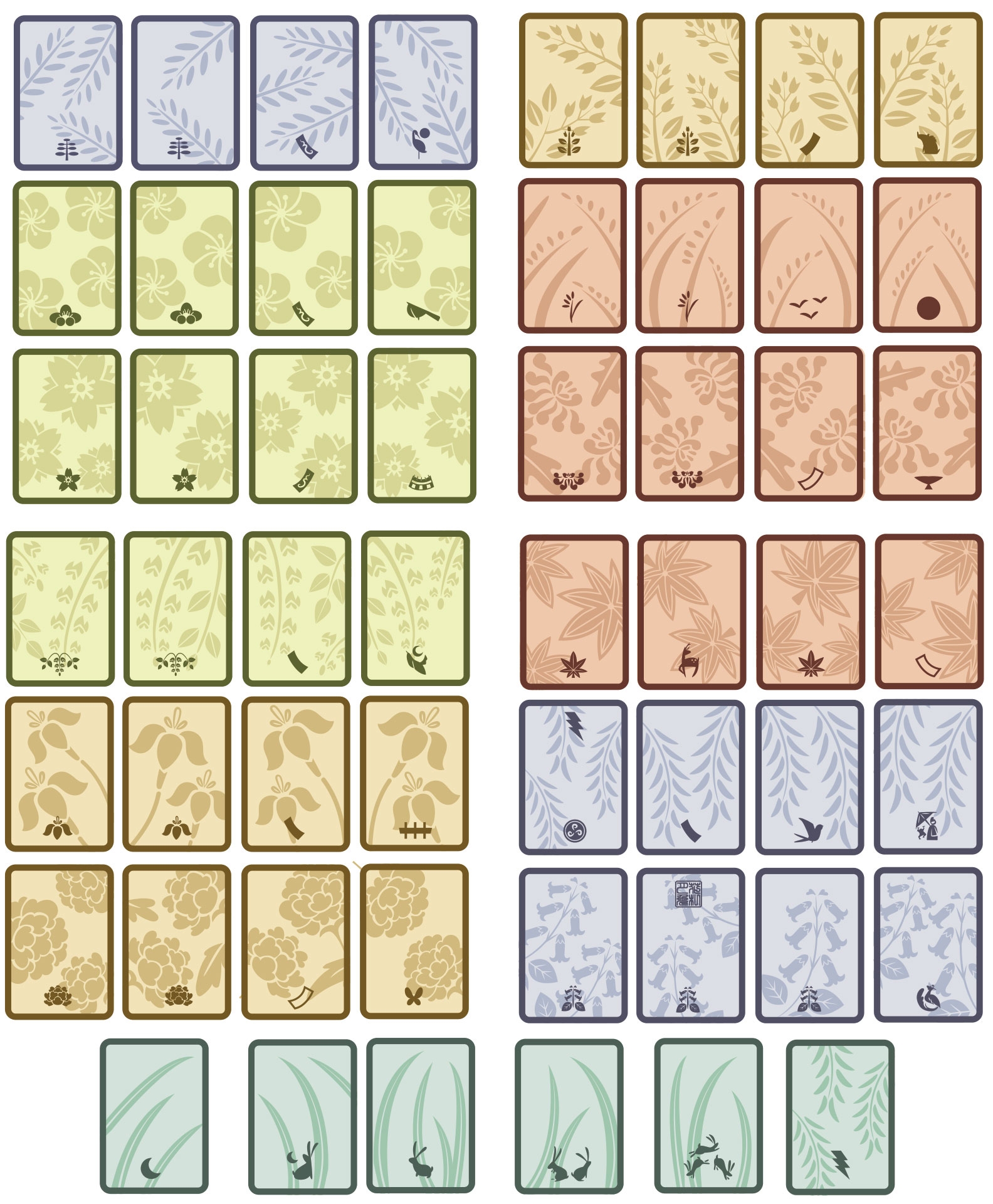 Printable Hanafuda Deck Printable Templates
