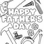 Printable Happy Fathers Day Coloring Pages