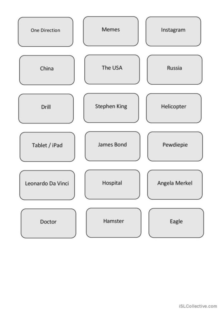 Printable Heads Up Game Cards Printable Word Searches 41 OFF