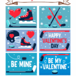 Printable Hockey Valentine 39 s Day Cards For Kids Hockey Valentines