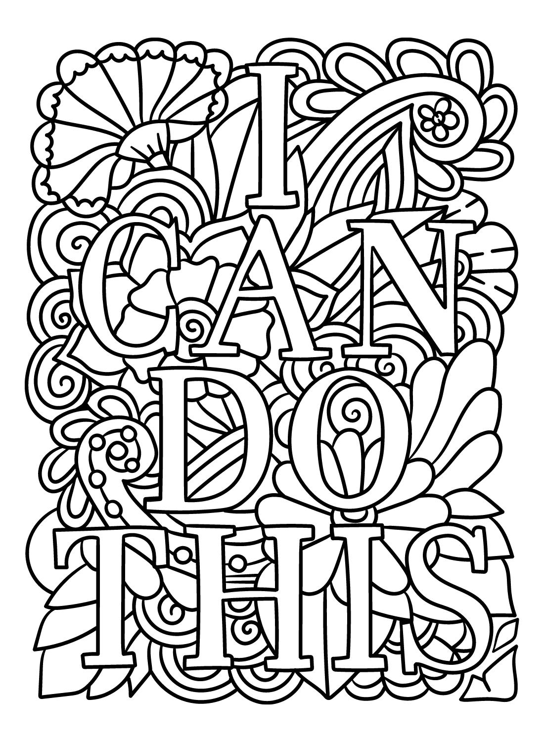 Printable Inspirational Coloring Page Free Printable Coloring Pages