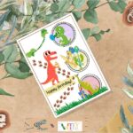 Printable Jurassic World Birthday Card For Kids Back And Front