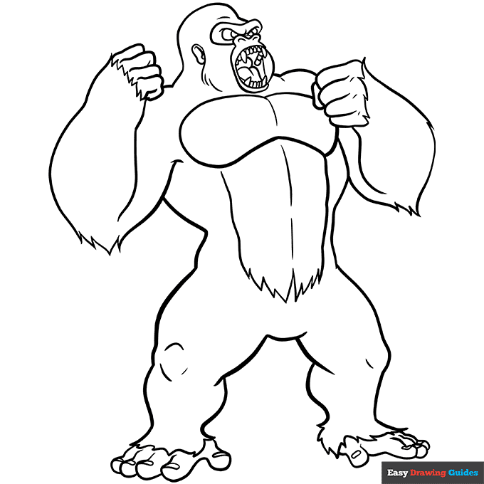 Printable King Kong Coloring Pages Free Coloring Sheet Printables For 