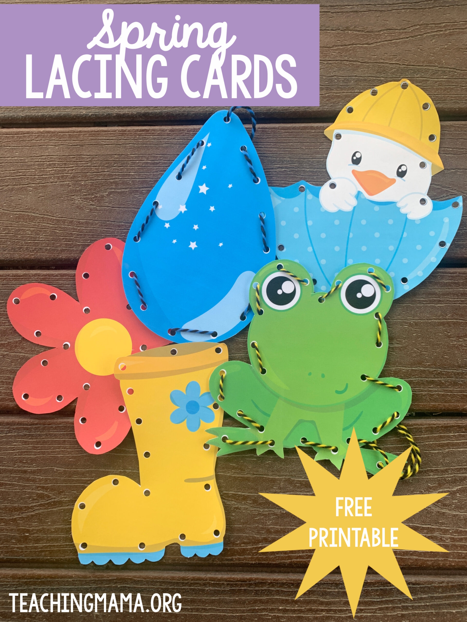 lacing cards printable