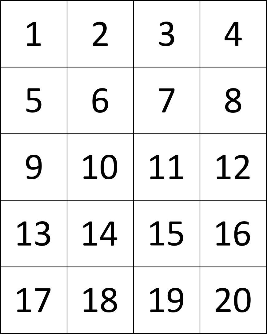 Printable Large Number Cards 1 20 Printable JD