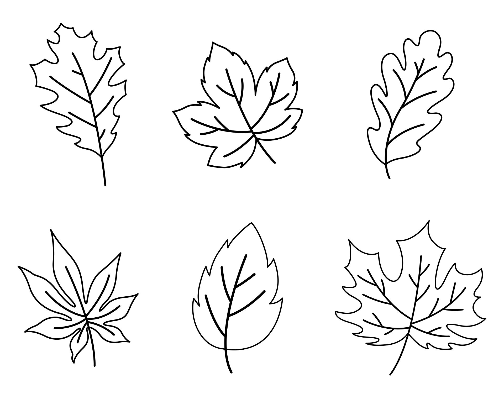 leaf template free printable