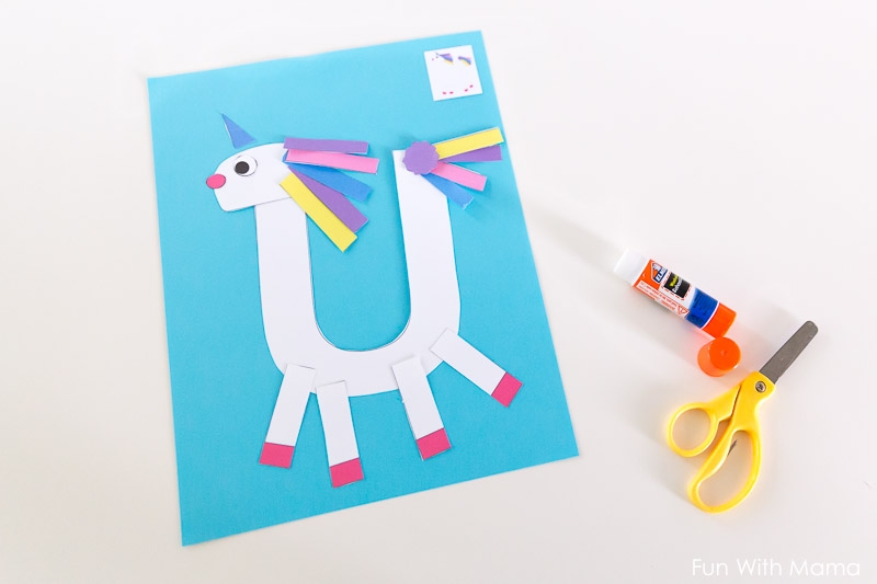 Printable Letter U Craft Unicorn Fun With Mama