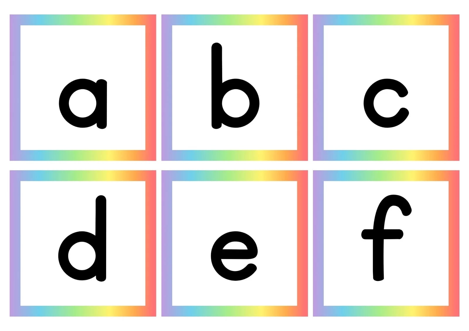 Printable Lower Case Alphabet Flash Cards Printable JD