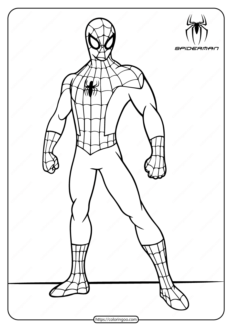 Printable Spiderman Coloring Pages