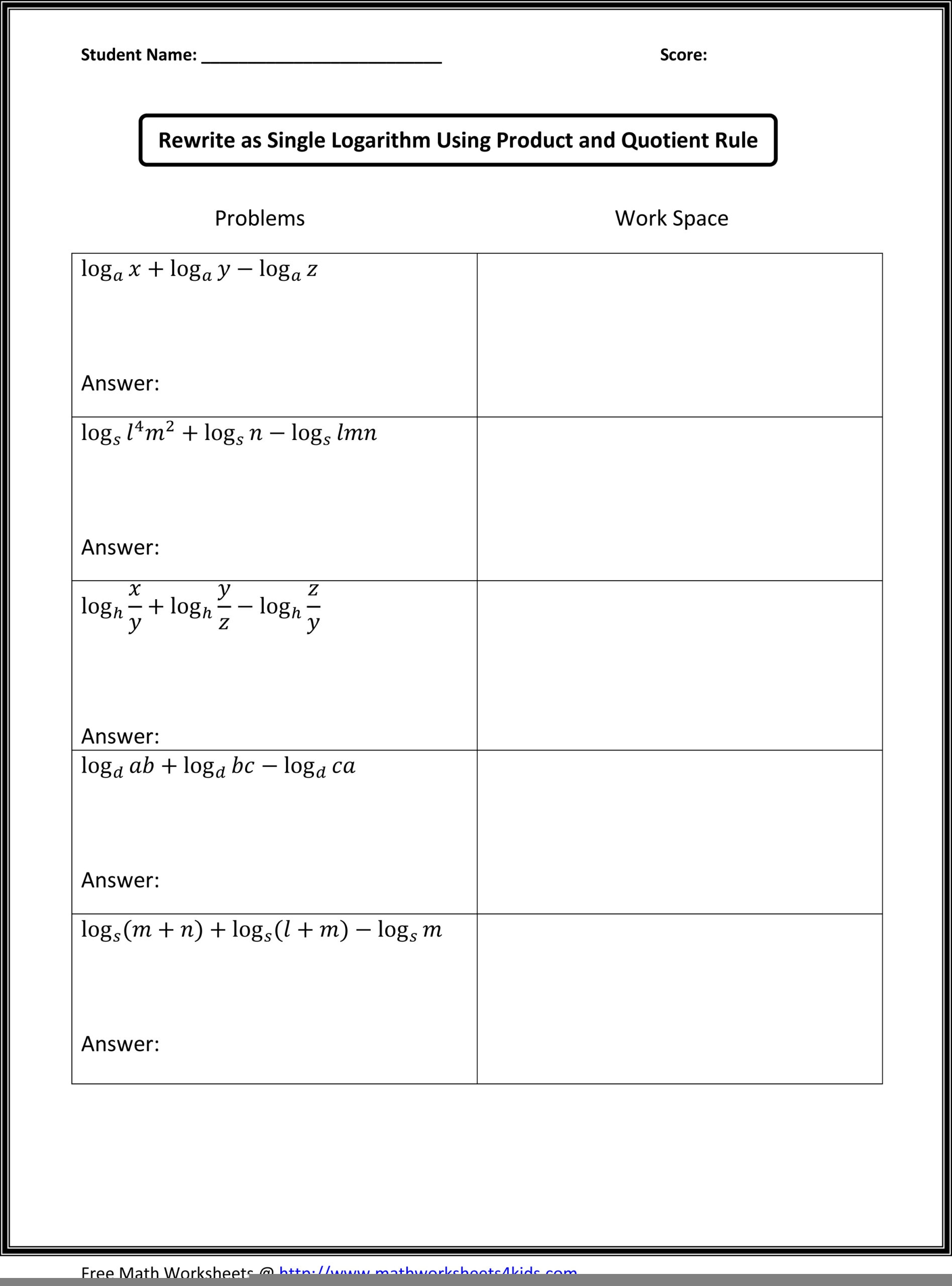 printable worksheets www mathworksheets4kids com