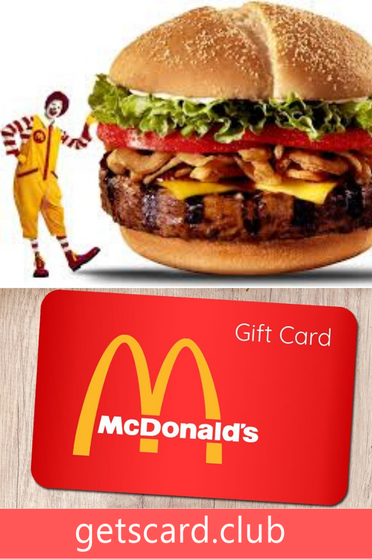 Printable Mcdonalds Gift Card