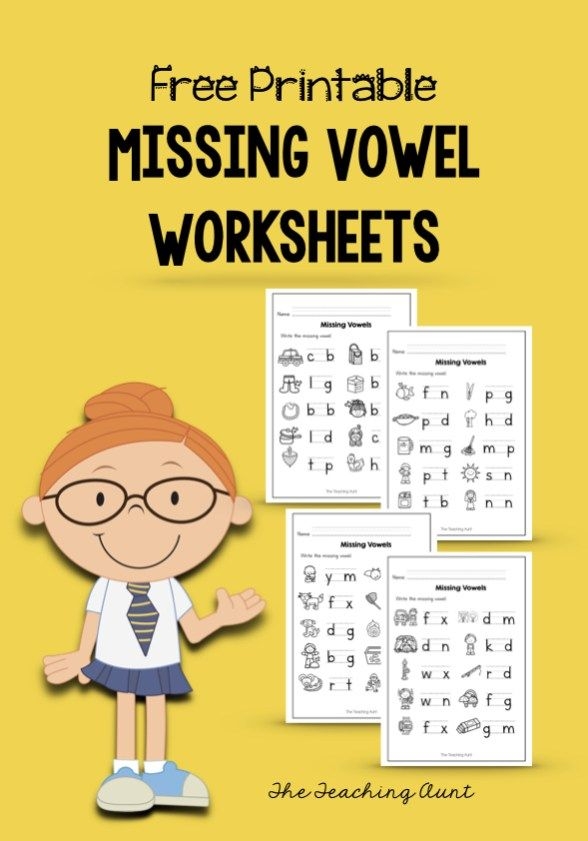 Printable Missing Vowels Worksheet Printable Word Searches