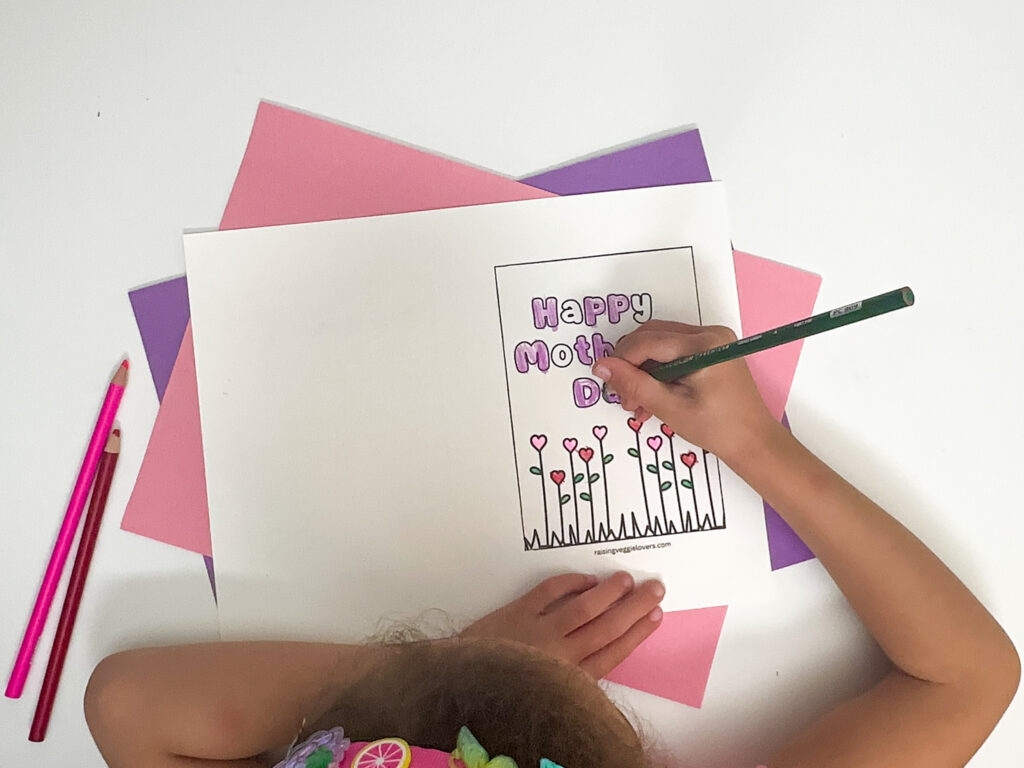 Printable Mother 39 s Day Card For Kids To Make For Mom Raising Veggie 