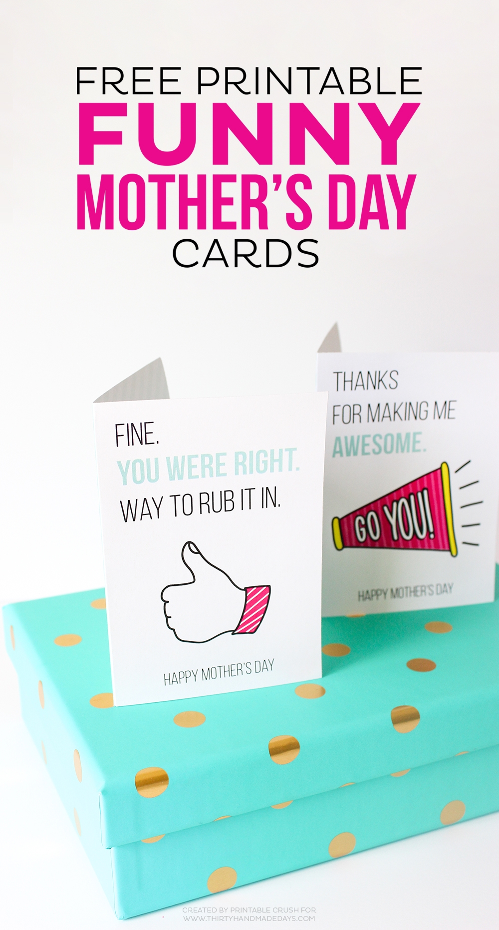 funny printable mothers day card