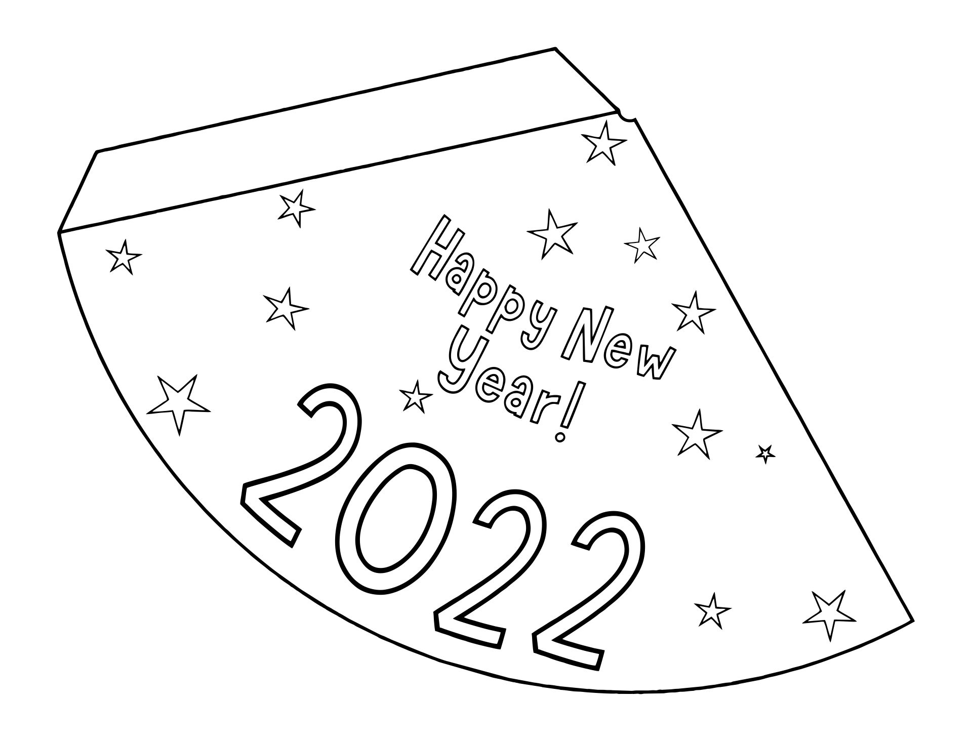 Printable New Years Hats