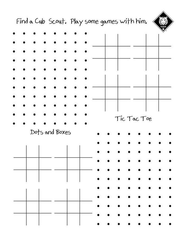printable paper games for kids