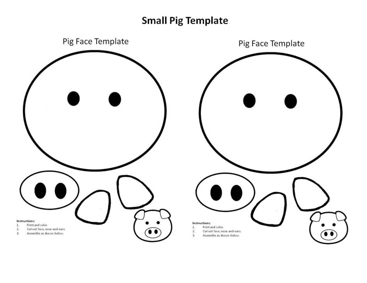 Printable Pig Craft Template