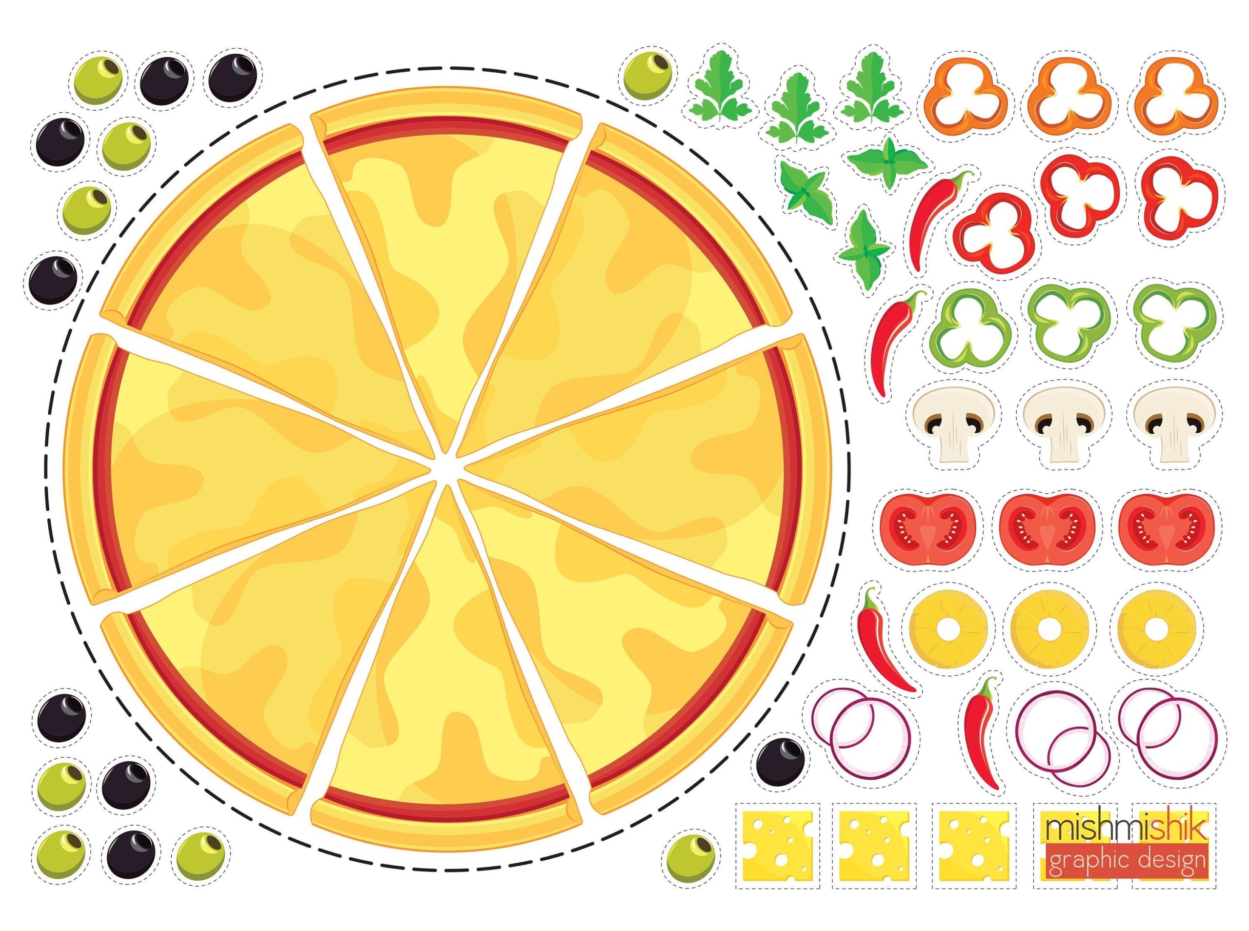 Printable Pizza Craft Printable Word Searches