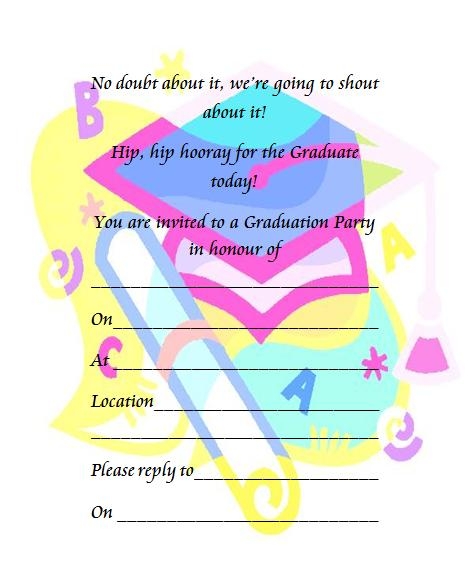 Printable Preschool Graduation Invitation