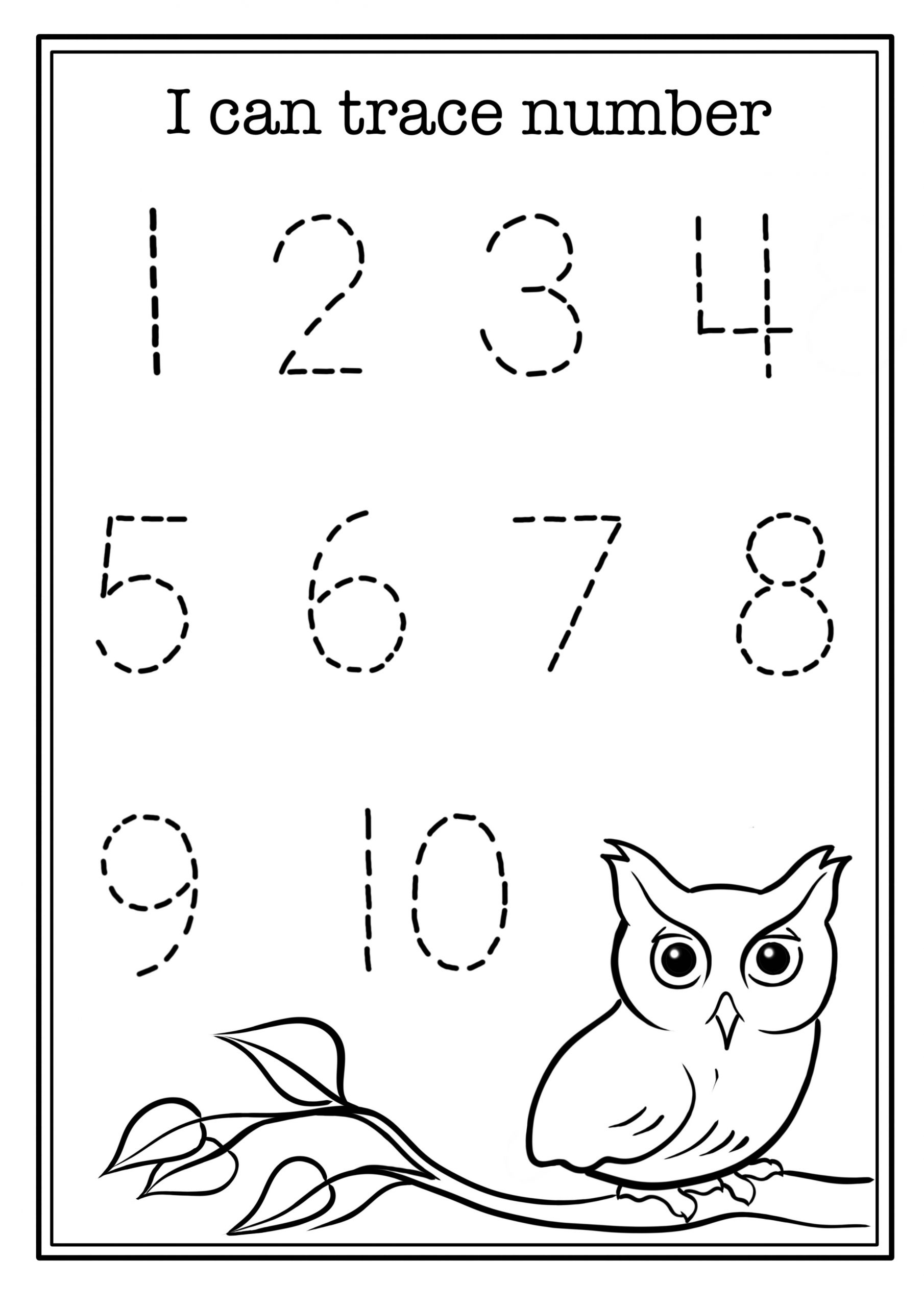 printable number worksheets