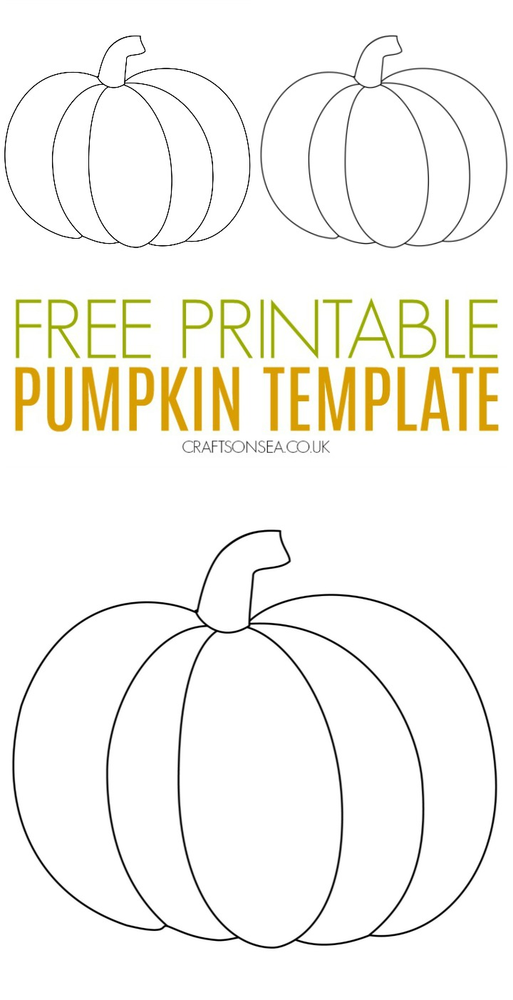 Printable Pumpkin Craft