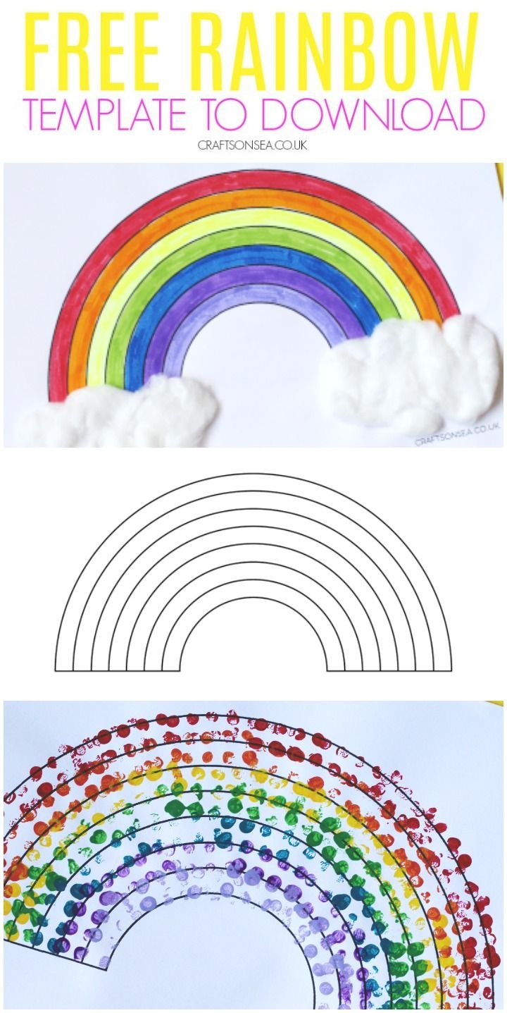 Printable Rainbow Craft