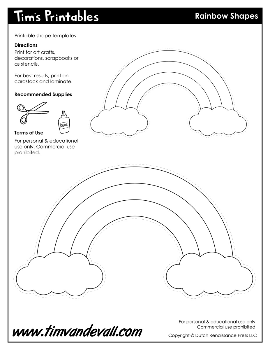 Printable Rainbow Craft