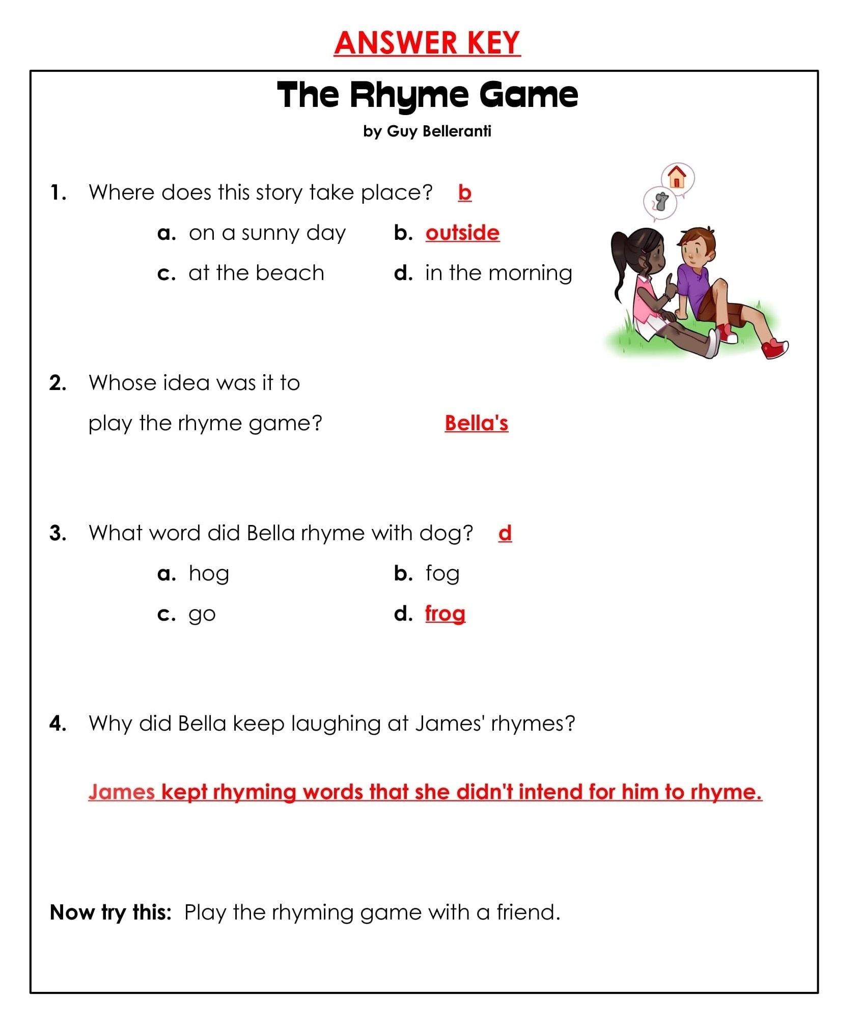 Printable Reading Games For 1St Graders
