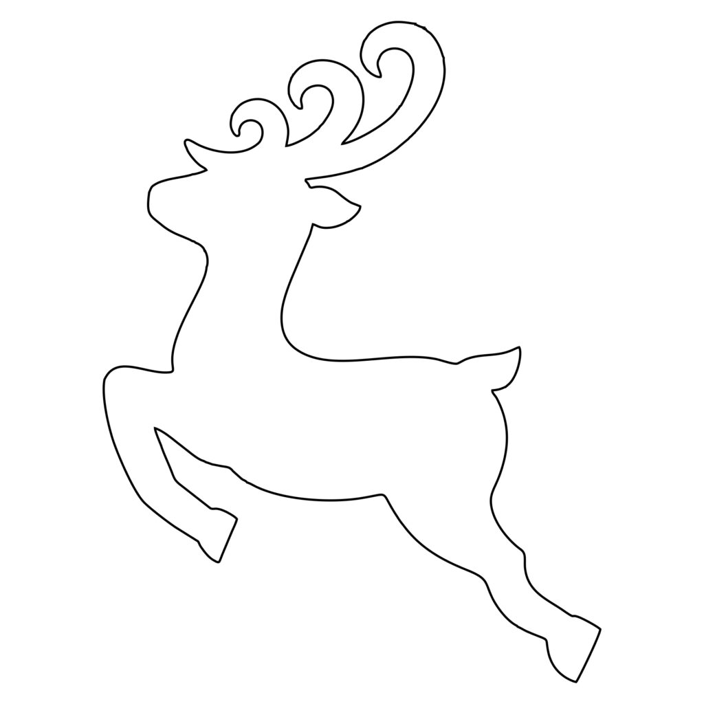 Printable Reindeer Craft Template Printable Word Searches