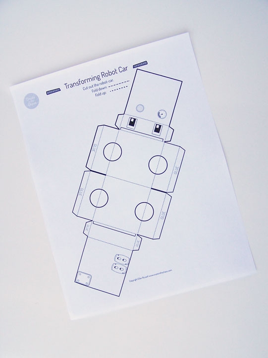 Printable robot craft Create In The Chaos