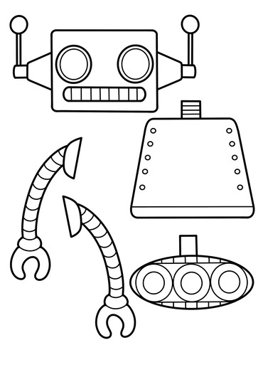 Printable Robot Craft Templates