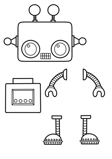 Printable Robot Craft Templates