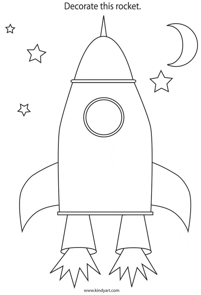 Printable Rocket Craft Template Printable Word Searches
