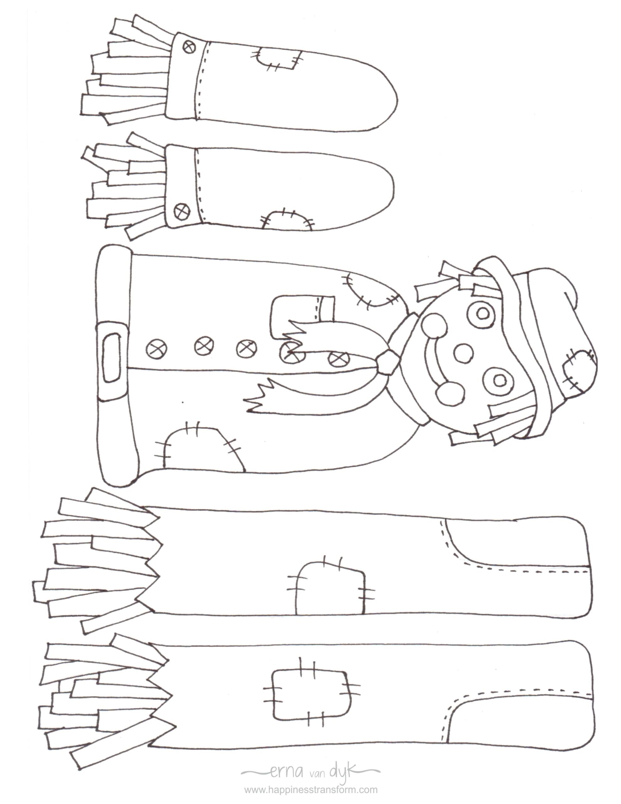 printable scarecrow craft