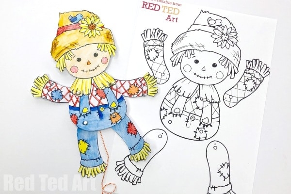 Printable Scarecrow Template Craft