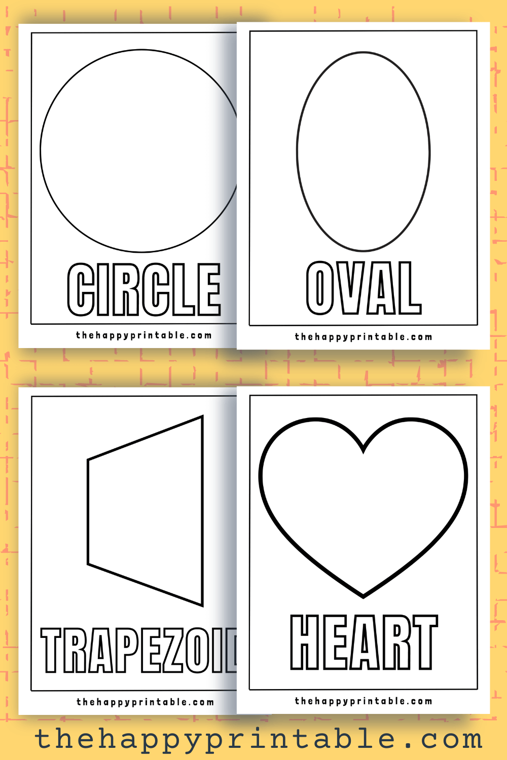 Printable Shapes Worksheets The Happy Printable