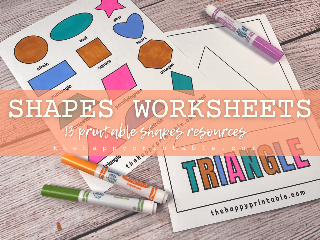 printable worksheets with shapes
