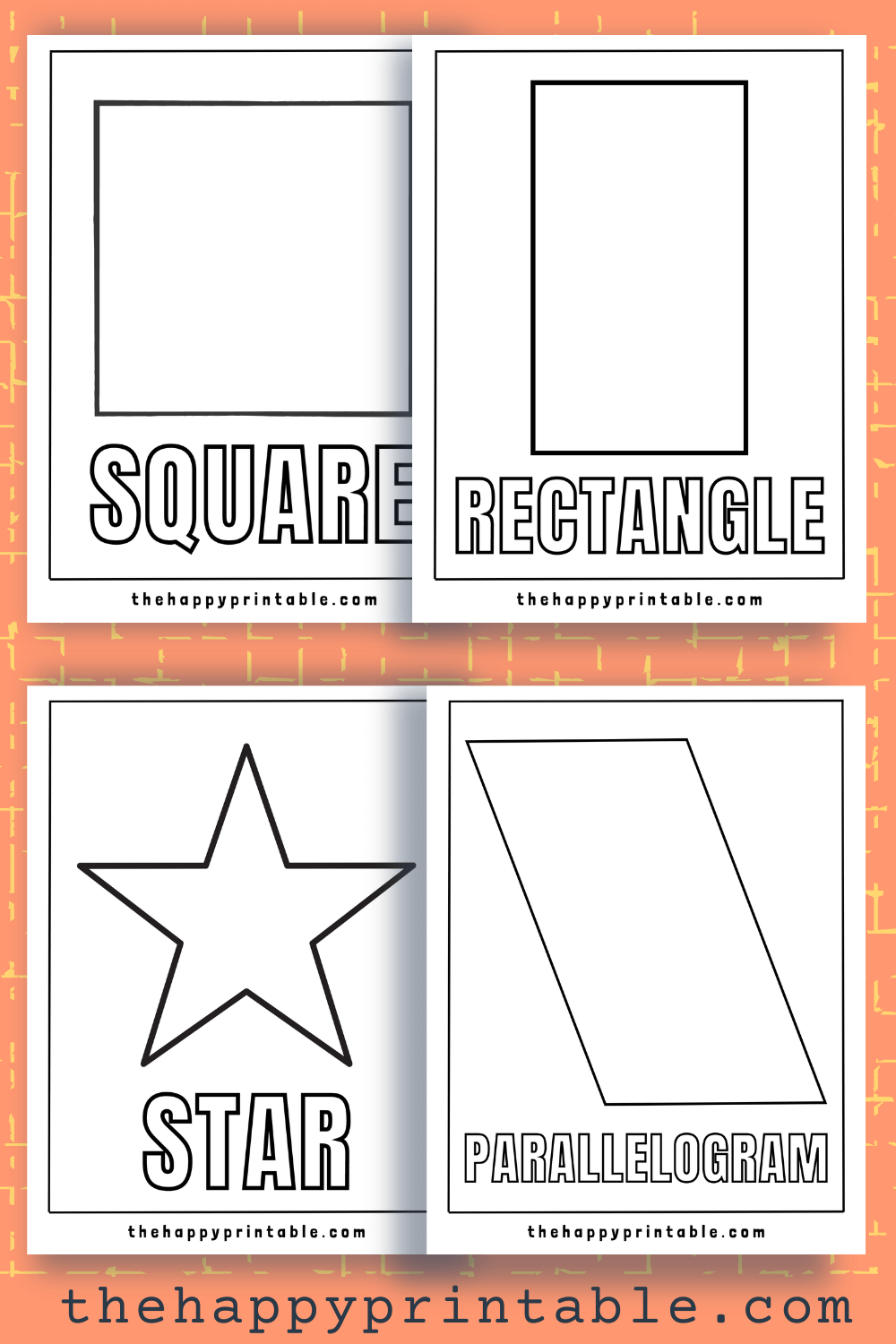 Printable Shapes Worksheets The Happy Printable