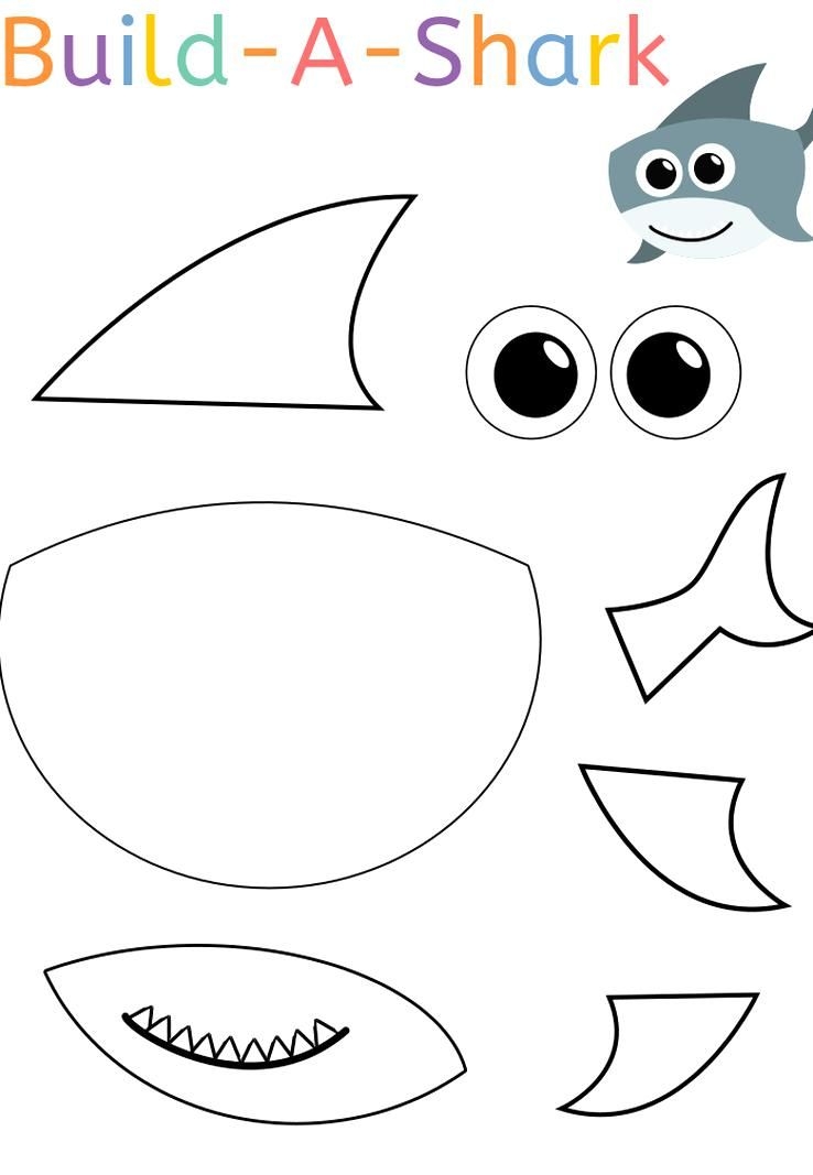 printable shark craft