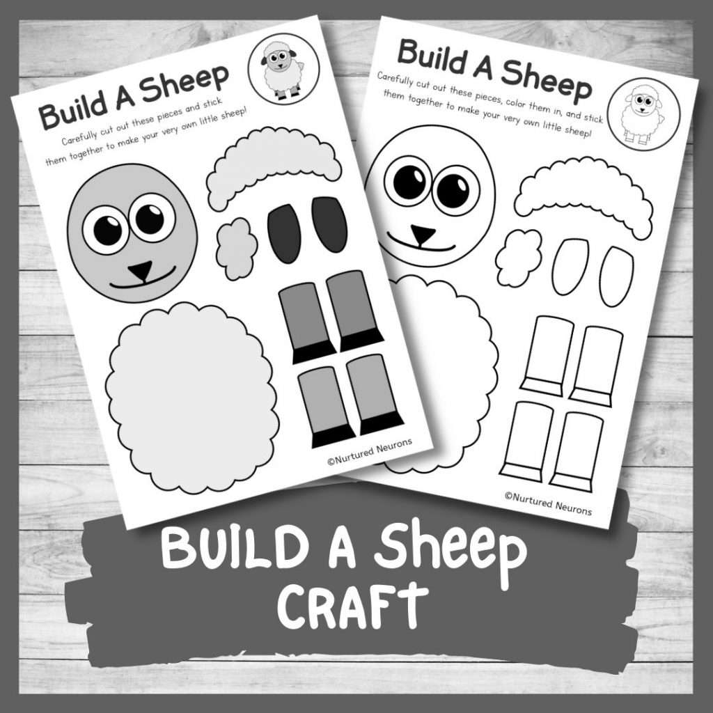 printable sheep craft