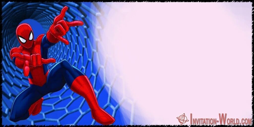 Printable Spider Man Birthday Invitation Template Invitation World
