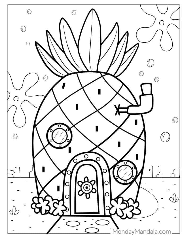 free printable spongebob coloring pages