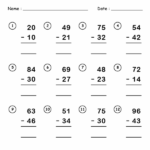 Printable Subtraction Worksheets Math Practice For Kids