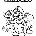 Printable Super Mario Coloring Pages