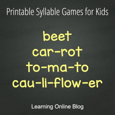 printable syllable games