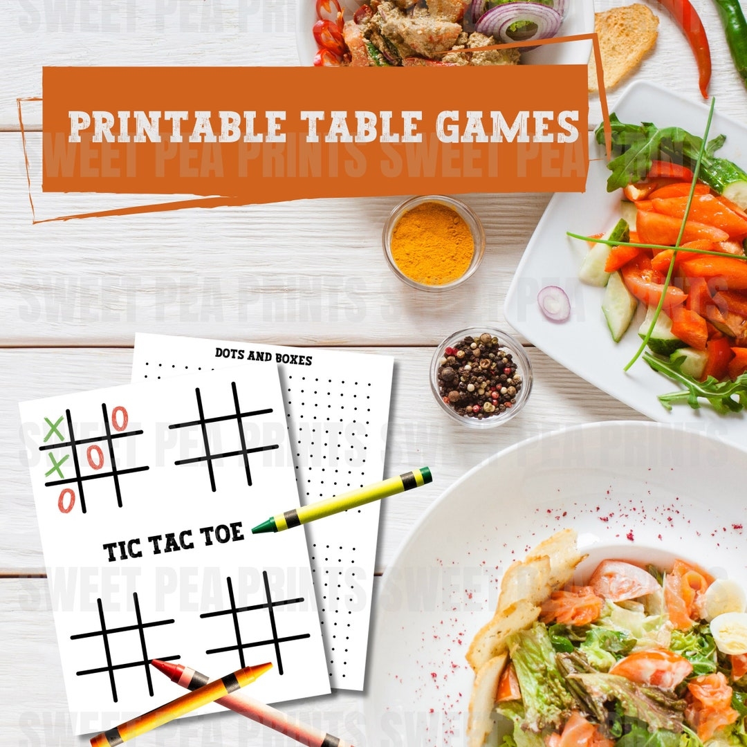 Printable Table Games For Kids Screen Free Table Activity For 