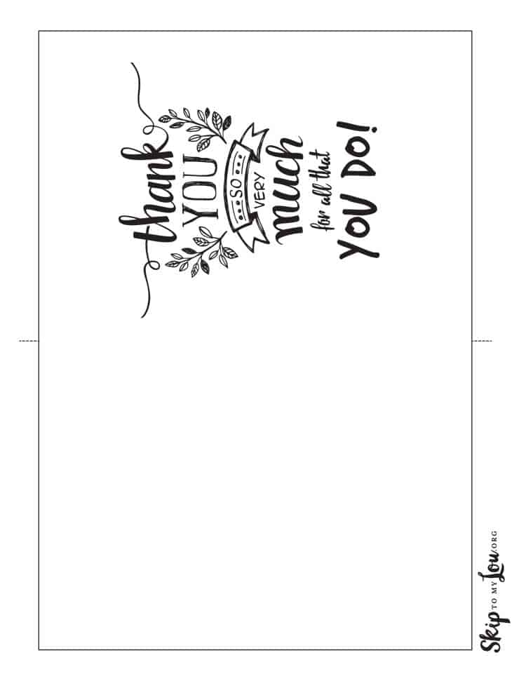 Printable Thankful Cards Printable Word Searches