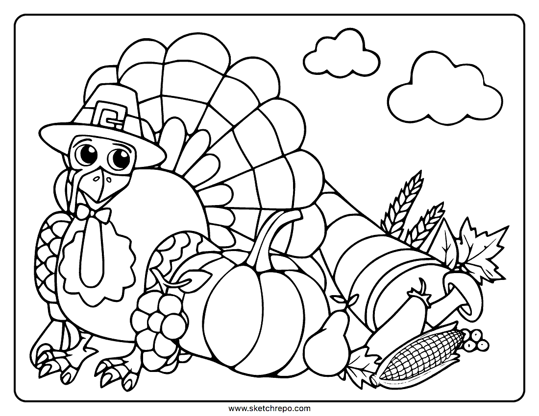 Coloring Pages Thanksgiving Printable