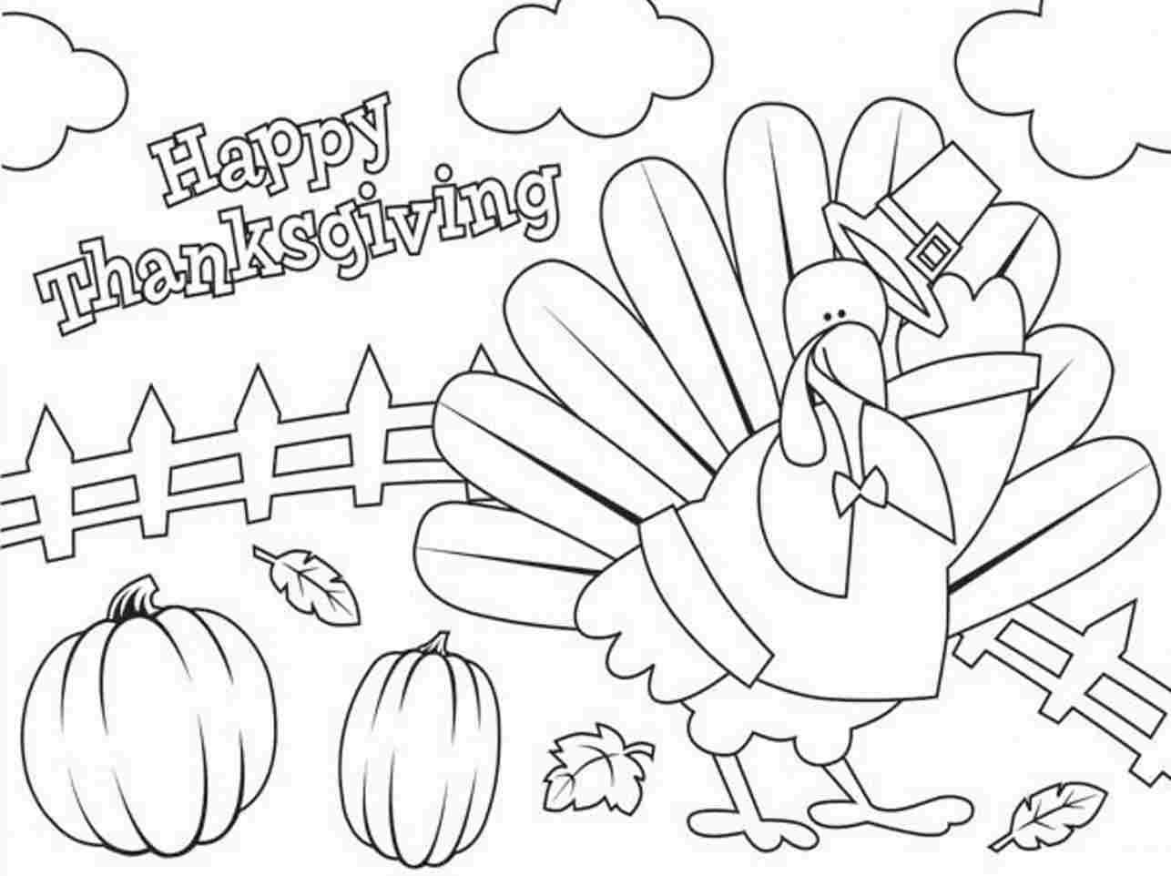 free printable coloring pages thanksgiving