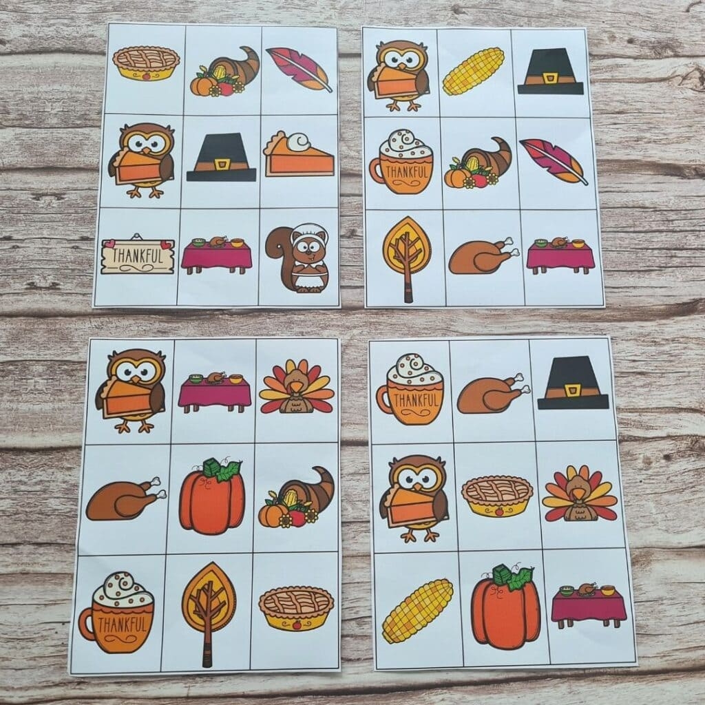 Printable Thanksgiving Memory Game Photo Free Free Download And Print 